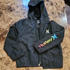 Hurley Black Jacket with Multicolor Logo